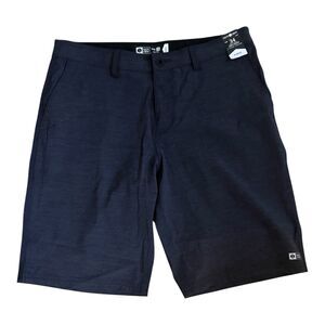 Salty Crew Mens Hybrid Shorts Size 34 Dark Blue 21” Outseam Long Length NWT